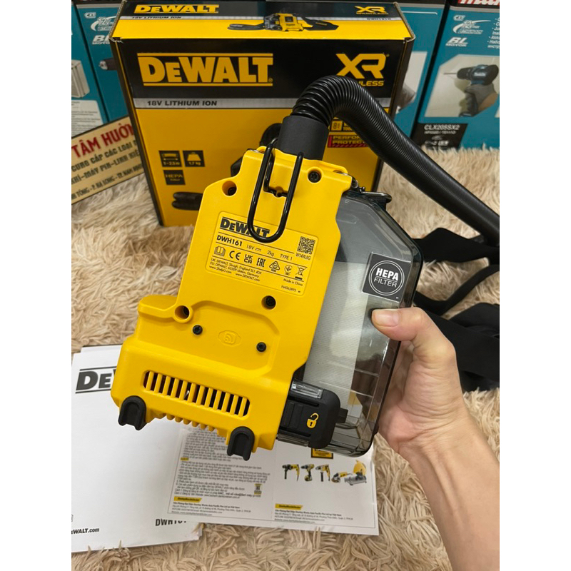 Hút bụi đeo vai dewalt Dwh161 - Hàng chính hãng