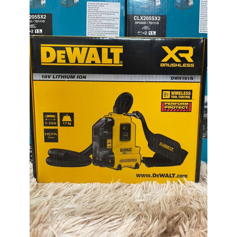 Hút bụi đeo vai dewalt Dwh161 - Hàng chính hãng