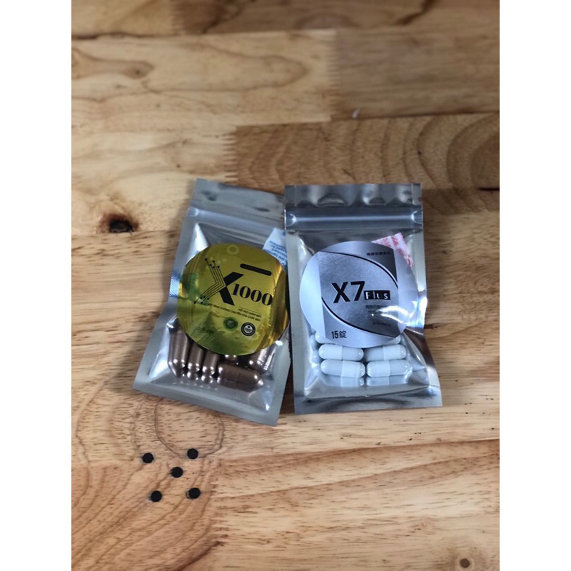 Giảm cân X7 - X1000 ngân 98 siêu mạnh gói 15viên dùng thử