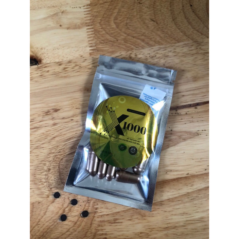 Giảm cân X7 - X1000 ngân 98 siêu mạnh gói 15viên dùng thử