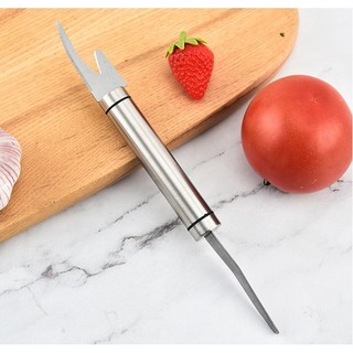 Dụng cụ lột bóc vổ tôm, lấy chỉ tôm, làm lòng gà, đánh vảy cá... làm từ inox 2 đầu tiện lợi
