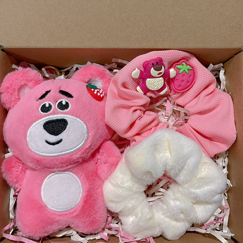 Combo sét quà tặng móc khoá gấu bông size 10-15cm nhiều mẫu hottrend kèm sscrunchiesh sinh nhật tặng bạn gái.