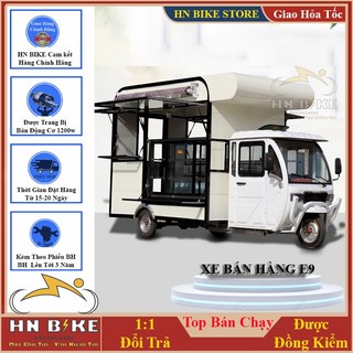 Xe Điện Bán Hàng Lưu Động, Mẫu xe điện 3 bánh thiết kế chuyên dùng bán hàng lưu động, E9-1200w