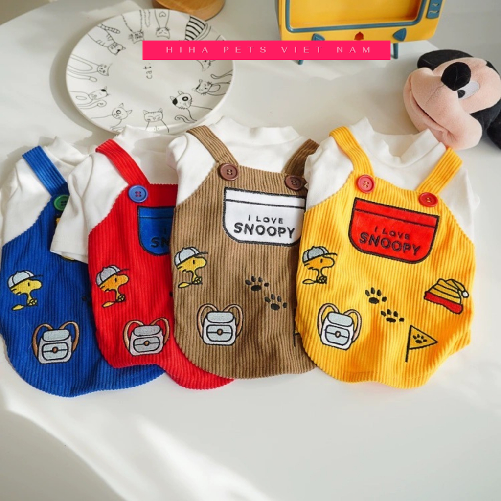 Áo Thun Dễ Thương Cho Chó Mèo Mặc Thun Cotton Quần Áo Cho Thú Cưng Cao Cấp Hàn Quốc Hiha Pets.