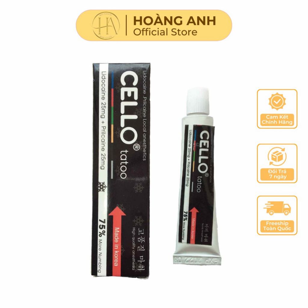 Kem ủ Cello dùng trong phun xăm thẩm mỹ