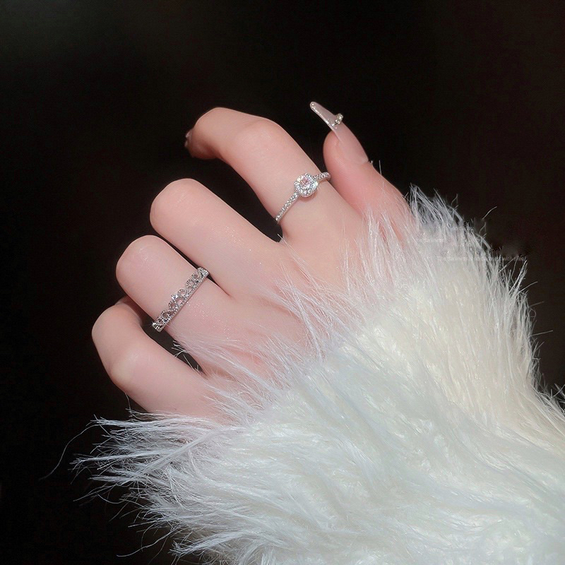 Nhẫn nữ pandora đá pha lê xinh xắn