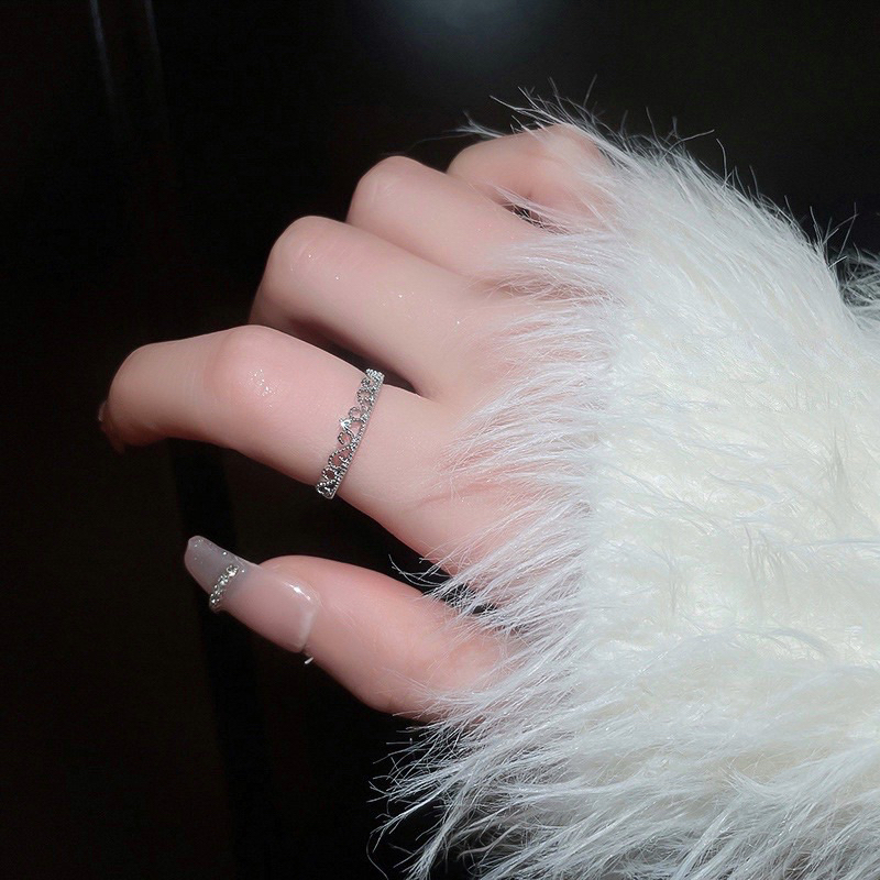 Nhẫn nữ pandora đá pha lê xinh xắn