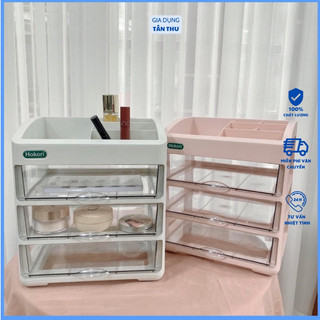 Tủ đựng mỹ phẩm 2-3-4 tầng, kệ mỹ phẩm để trang sức nhiều tầng Hokori nhựa Việt Nhật cao cấp 3636