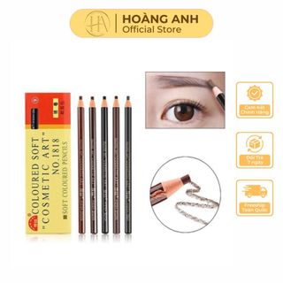 Chì Kẻ Chân Mày Chì Bóc 2 Tem Nâu Đậm Chuyên Kẻ Khung Chân Mày |Dụng Cụ Phun Xăm