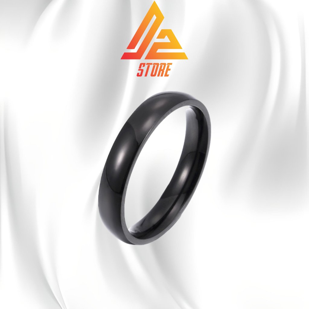 Nhẫn DZ Zeal Đen cặp đôi khắc tên theo yêu cầu unisex nam nữ [Bảo hành 5 năm]