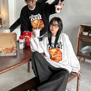 Áo Sweater Nam Nữ Form Rộng Nỉ Bông Cotton Unisex, Áo Khoác Hoodie Oversize Basic Trend Thu Đông 2023 - French Toast