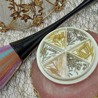 Cham khay tròn mix nhiều mẫu đa dạng đính móng siêu xinh