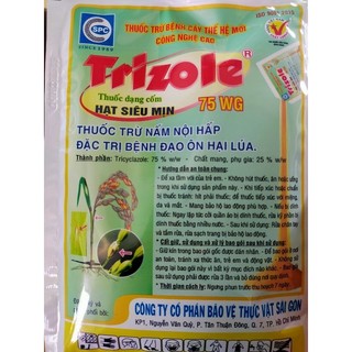 Trừ nấm bệnh Trizole 75WG dạng cốm