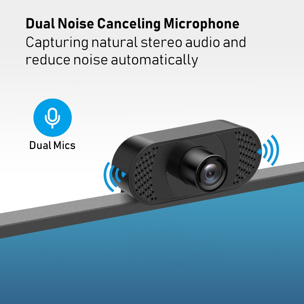 Webcam máy tính có mic-1080P, Windows XP/10/11, Mac OS, Linux | BigBuy360 - bigbuy360.vn