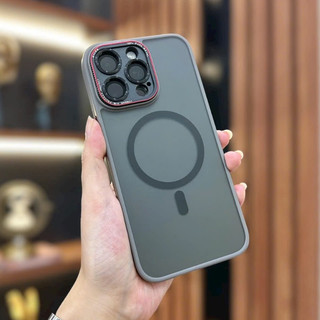 Ốp lưng nhám hỗ trợ sạc không dây cho IPhone 15 Pro Max  bảo vệ cụm camera Chính hãng X&M