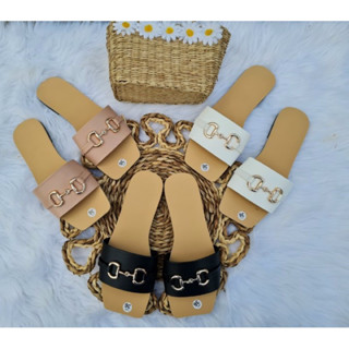 Dép nữ quai ngang đế bằng