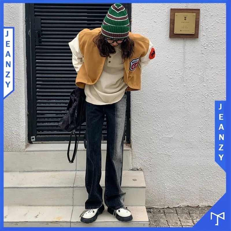 Jean ống rộng eo 66_68 dài 108