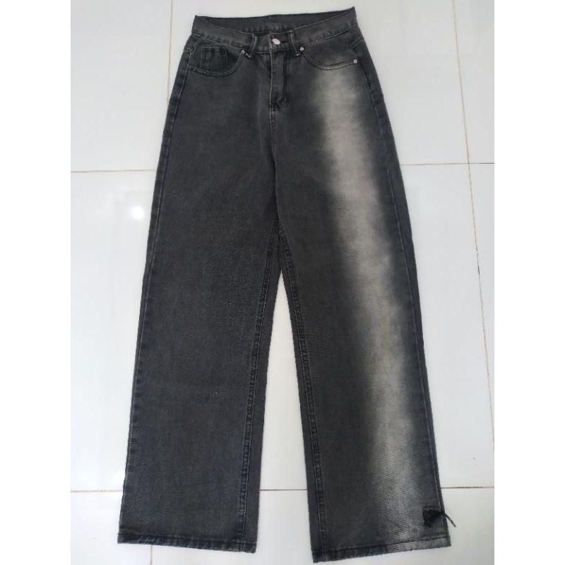 Jean ống rộng eo 66_68 dài 108