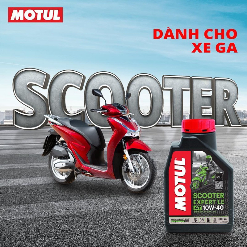 Nhớt xe tay ga MOTUL SCOOTER POWER LE 4T 5W40 0.8L
