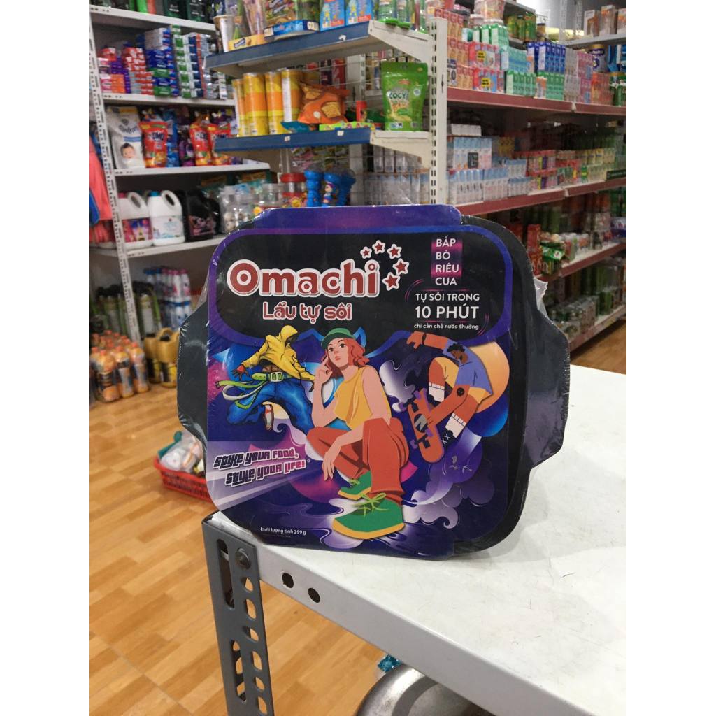 Lẩu Tự Sôi Omachi Bắp Bò Riêu Cua Hộp 267G