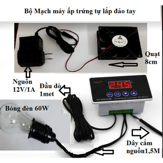 Máy ấp trứng mini tự chế nhiệt độ chuẩn(sẵn hàng)