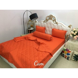 Trọn bộ Drap thun Hàn 1 màu 4 món