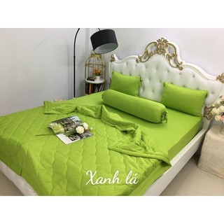 Trọn bộ Drap thun Hàn 1 màu 4 món