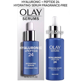 Tinh Chất Dưỡng Ẩm Chống Lão Hoá Olay Hyaluronic Peptide 24 Hydrating Serum Fragrance Free 40ml
