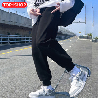Quần Sweatpants Jogger Trơn Bo Gấu Dáng Xuông Quần Nỉ Nam Nữ Unisex Dễ Phối Đồ - T1S