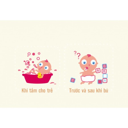 Khăn vải khô đa năng Mamamy 180 tờ có nắp