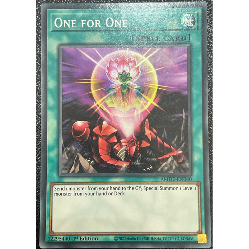 One for One - AMDE-EN040 - Super Rare 1st Edition