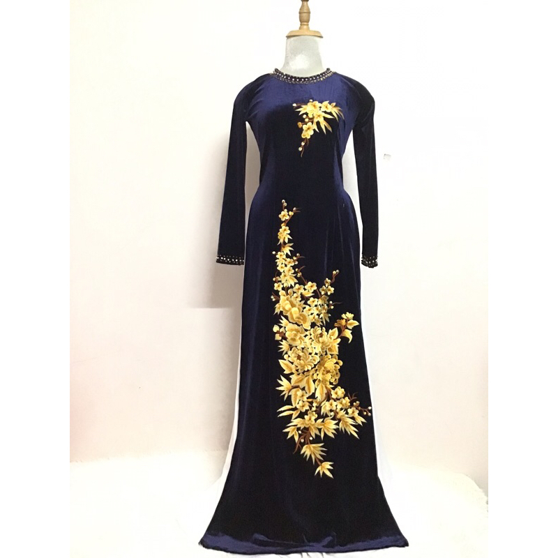 Nhung tuyết thêu kỹ