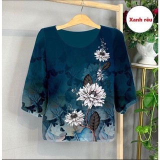 Áo lụa trung niên cao cấp dành tặng bà tặng mẹ mặc mọi hoàn cảnh đều đẹp ạ