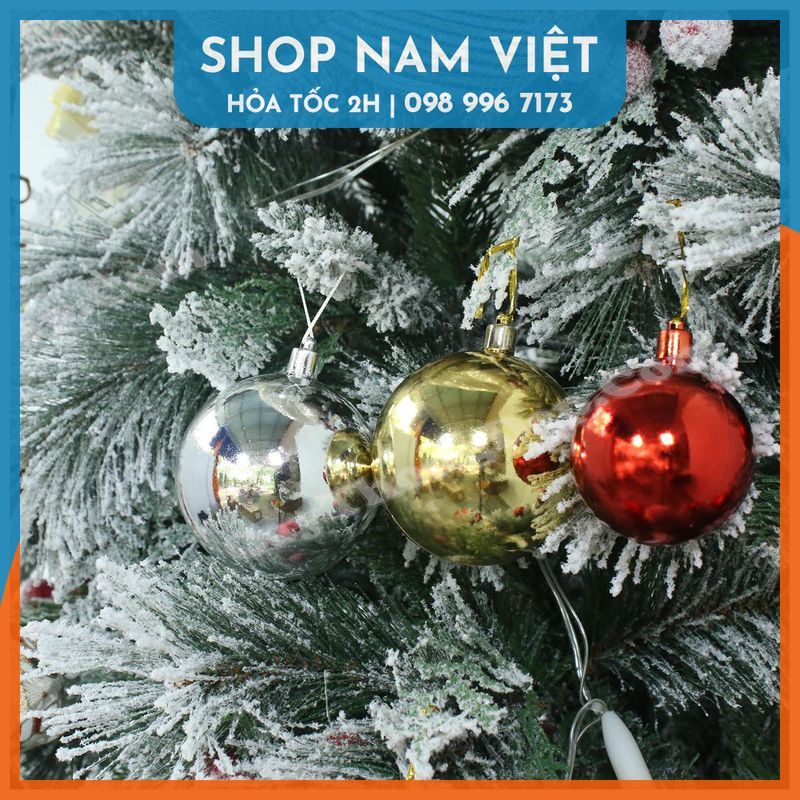 Quả Châu Trang Trí Treo Cây Thông Giáng Sinh