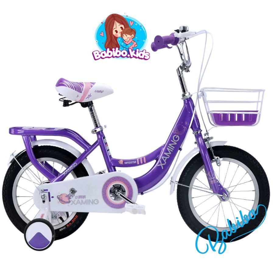 Xe đạp trẻ em, Xe đạp BABIBO cho bé gái Size 12- 20- Babibo.kids