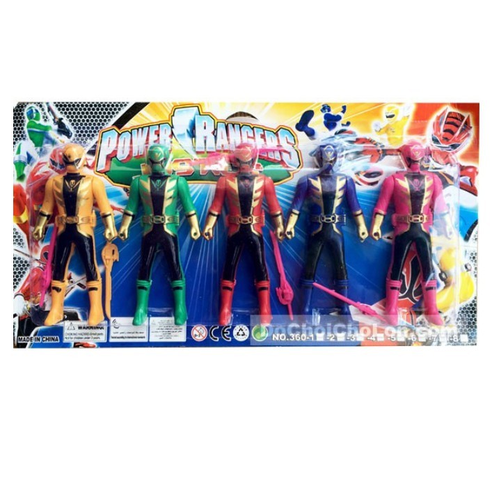 Vỉ đồ chơi 5 anh em siêu nhân