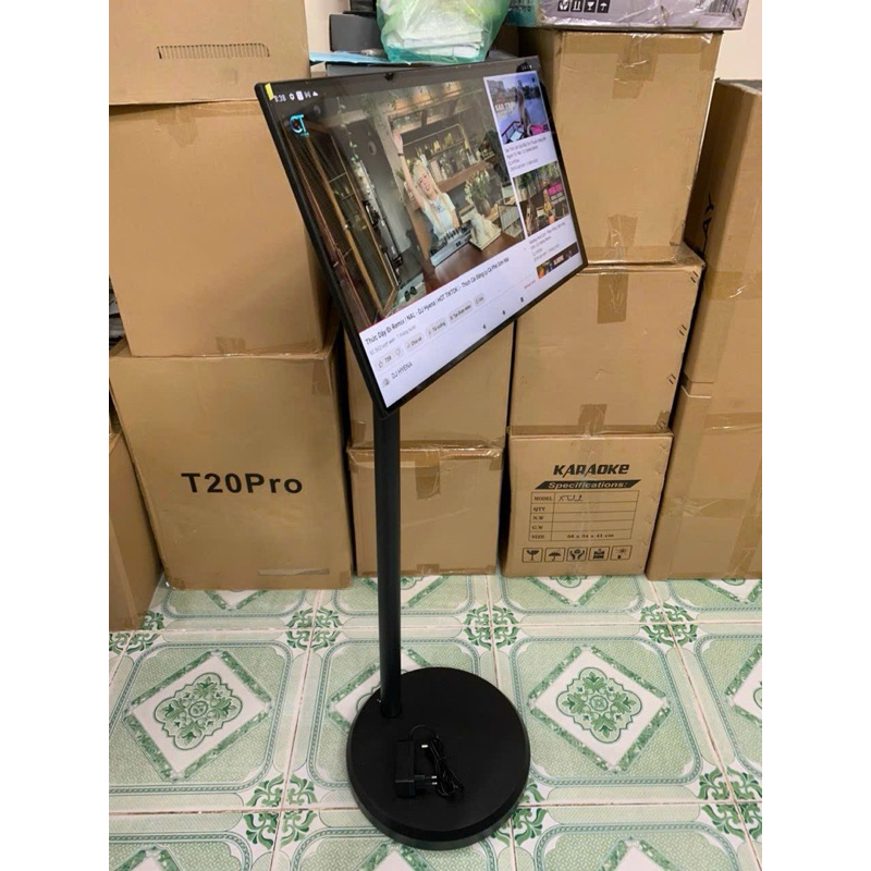 Màn hình di động thông minh Tomko 22 inch - dùng hát karaoke - làm quà tặng - thiết bị livestream - yoga- TOMKO GoWithMe