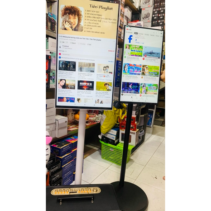 Màn hình di động thông minh Tomko 22 inch - dùng hát karaoke - làm quà tặng - thiết bị livestream - yoga- TOMKO GoWithMe