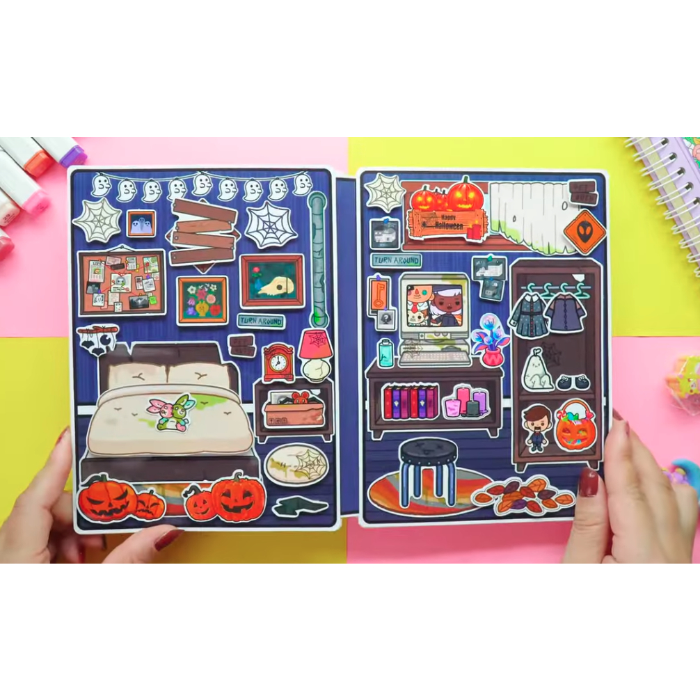 Wednesday Happy Halloween quit book-Happyfunny