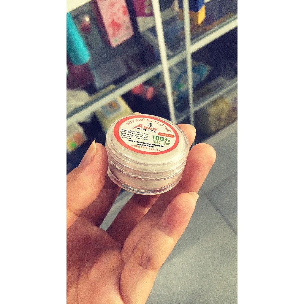 Chính hãng.VUA HÔI NÁCH ANNA WHITE, 100% thảo duoc, khử mùi, giảm thâm kèm  tặng hủ nhỏ 7g