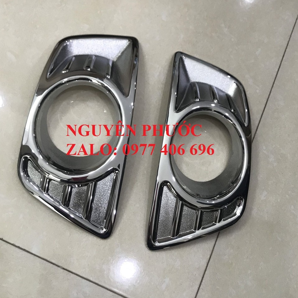 Ốp mạ trang trí viền đèn gầm KIA CARENS 2006 - 2014 : Nhựa ABS cao cấp / Giá 1 cặp