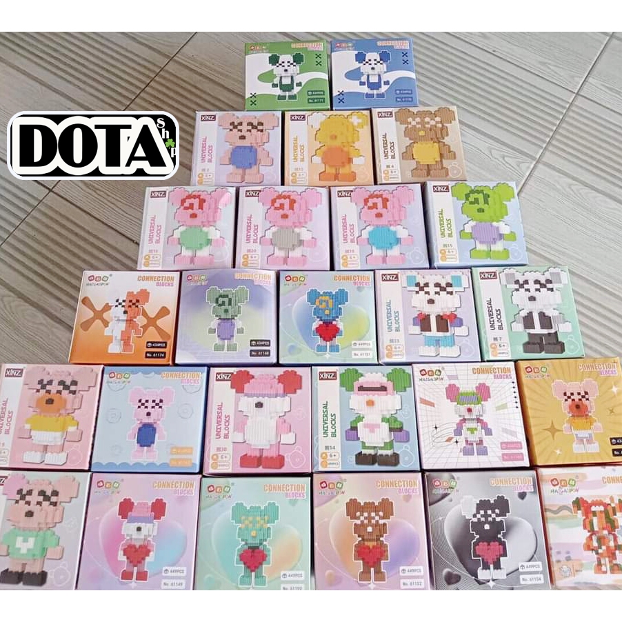 10 Bộ Đồ Chơi Mô Hình Lắp Ráp 3D Mini Cao 12 Cm Đẹp Mix Không Trùng Mẫu