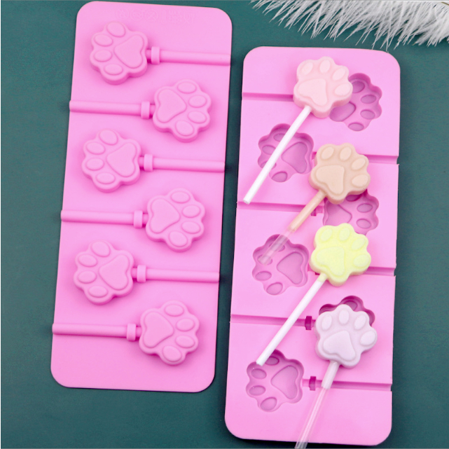 Khuôn Silicon Kẹo Mút 12 Hình Hoa, Động Vật, Trái Cây Dễ Thương CAKESHOP