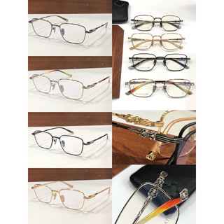 Kính mắt chromehearts CH8163 kính vuông vintage khung titanium cao cấp s925 Fullbox
