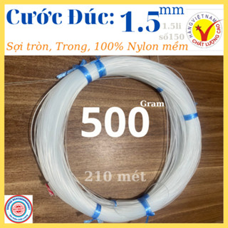  Dây cước đúc loại tốt 1.5mm  1.5li số150  thả diều đi biển mua nhiều liền cuộn 