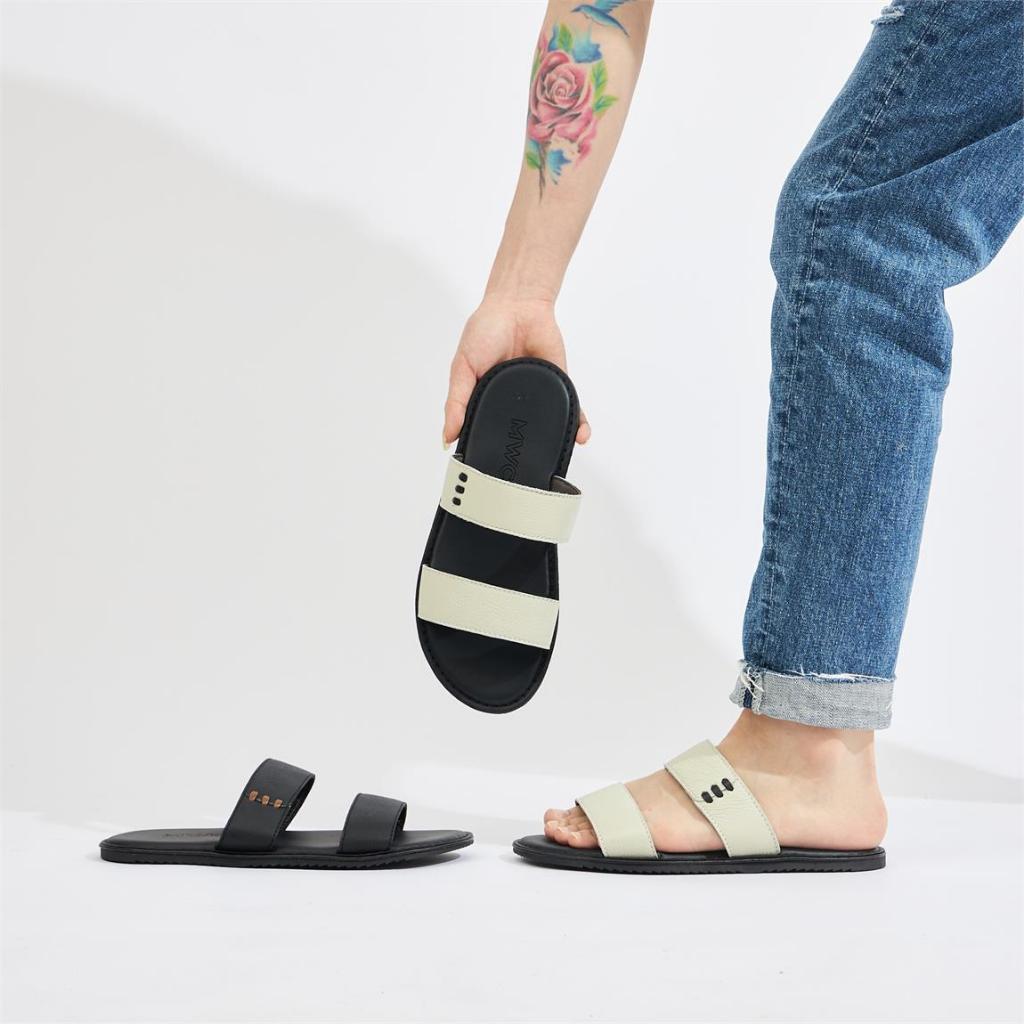 Dép Nam MWC 7810 - Dép Nam Quai 2 Ngang Cách Điệu Thời Trang Phong Cách Cá Tính