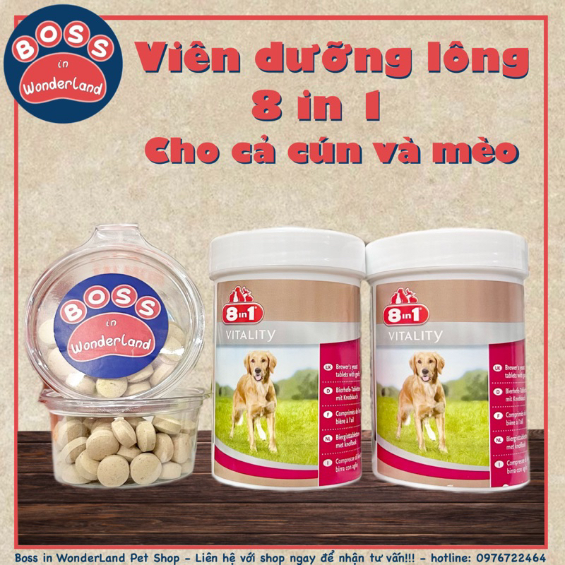 VIÊN DƯỠNG LÔNG EXCEL 8IN1 CHO CHÓ MÈO NHẬP ĐỨC CỰC RẺ