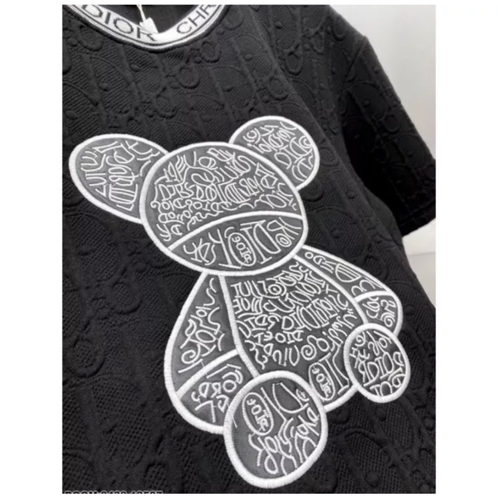 Áo thun nam ngắn tay vải Dập Nổi lv Dập Nổi thoáng mát