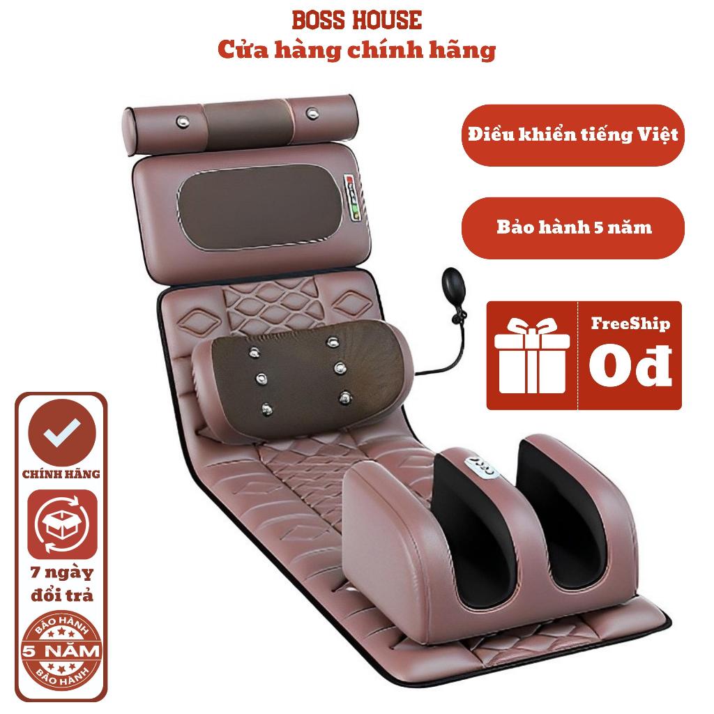 Nệm Massage Toàn Thân Hồng Ngoại 2024 Tiếng Việt Cải Tiến Massage Lưng Bảo Hành 5 Năm Toàn Quốc