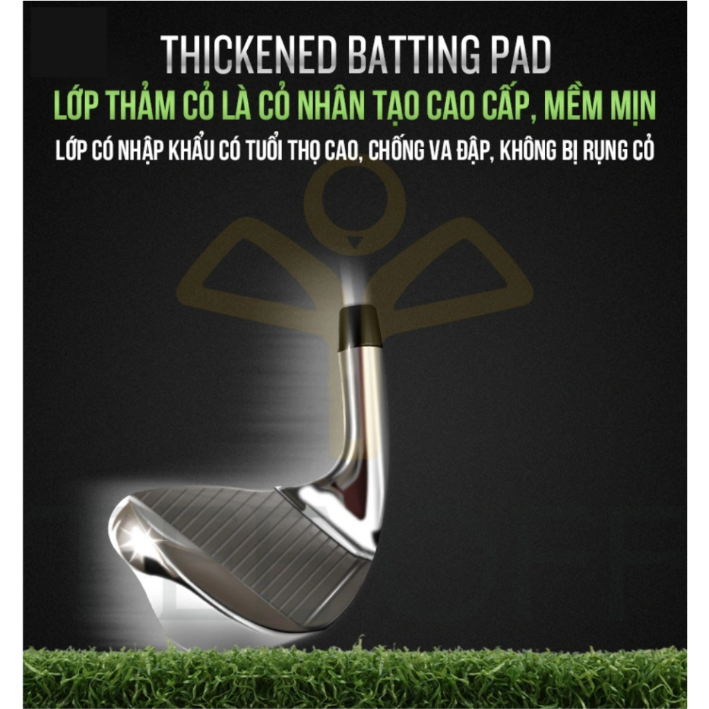 Thảm tập swing golf xoay 360 độ - PGM HL005: Chính hãng